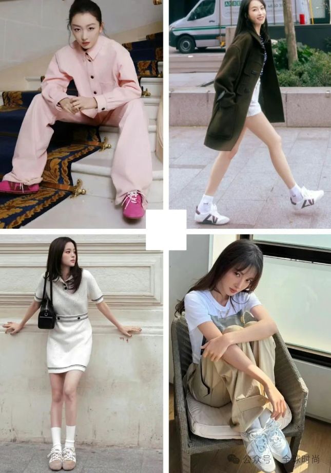 突然又又又火了这样搭精致又时髦！AG真人中国【芭蕾运动鞋】今年(图4)